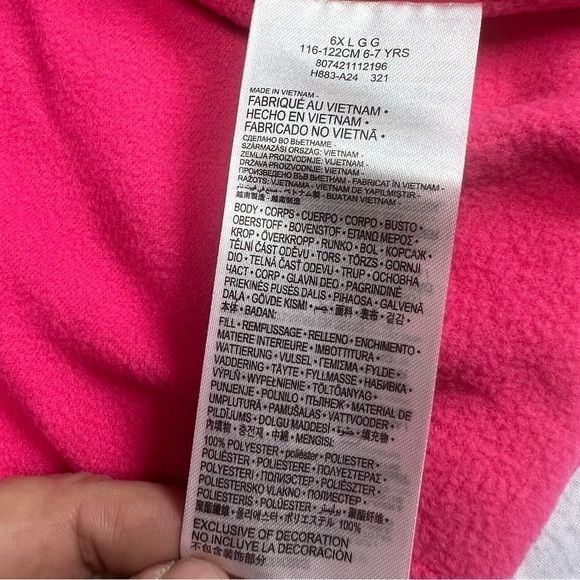 Nike Girls Just Do It Printed Jacket In Hyper Pink size 6 and 7 NEW WITH TAGS - Picture 12 of 12